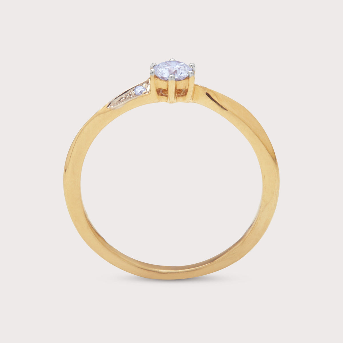 Aura Solitaire Diamond Ring