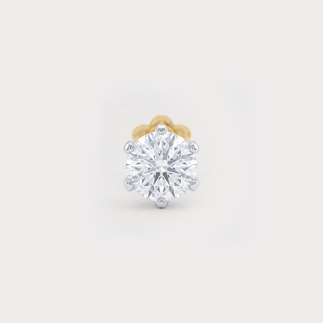 Single Spark Stud Diamond Nose Pin
