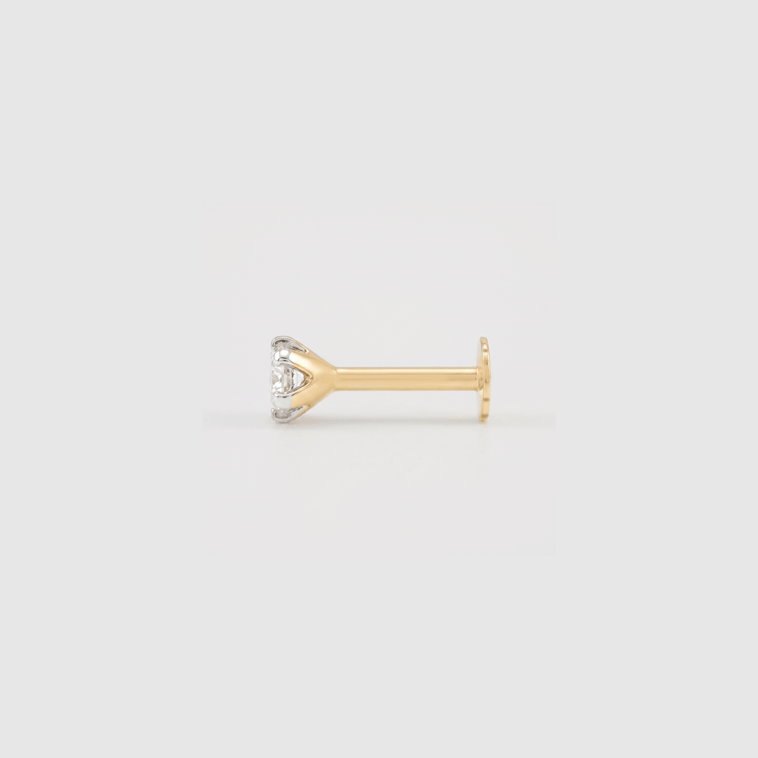Single Spark Stud Diamond Nose Pin