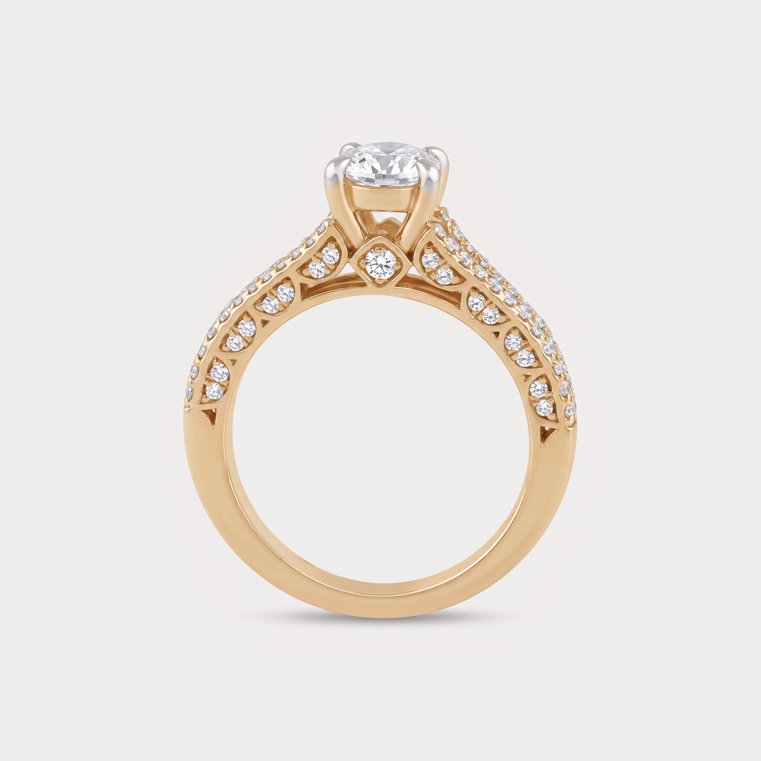 Refrain Solitaire Diamond Ring
