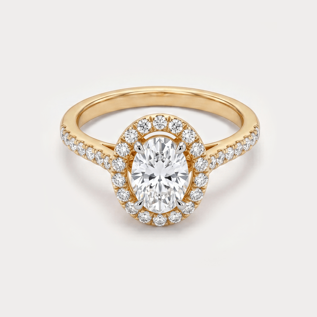Verdant Mini-Solitaire Diamond Ring