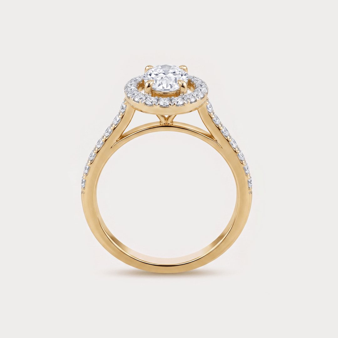 Verdant Mini-Solitaire Diamond Ring