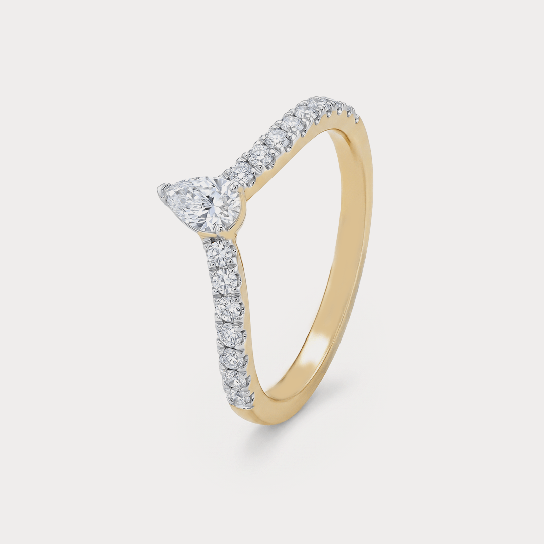 Fold Diamond Ring