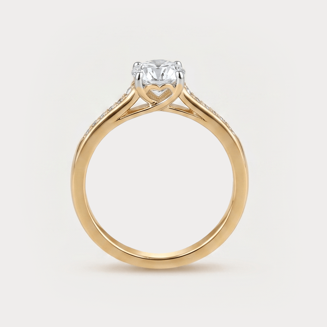 Tenerella Mini Solitaire Diamond Bridal Ring