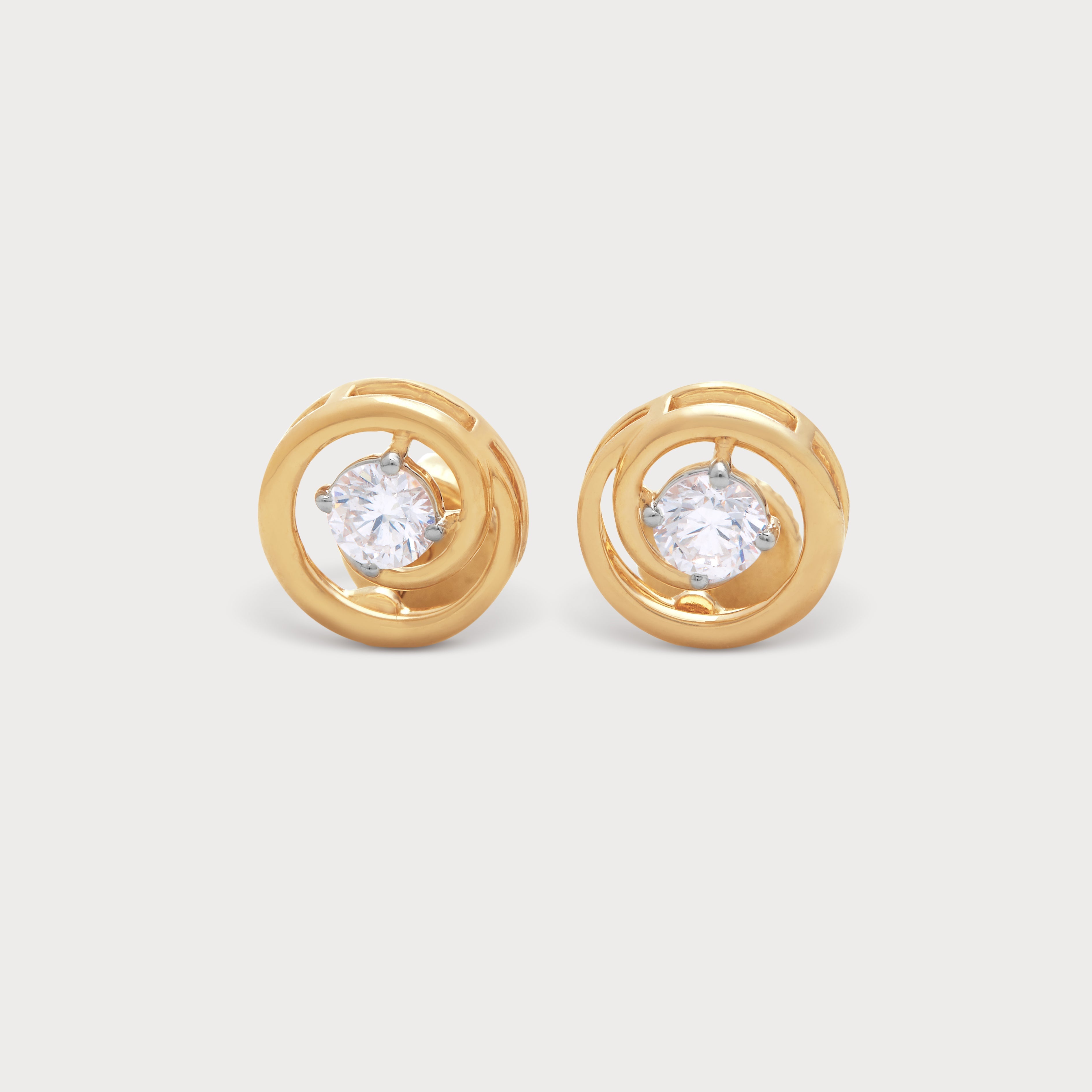 Moon Ring Diamond Studs
