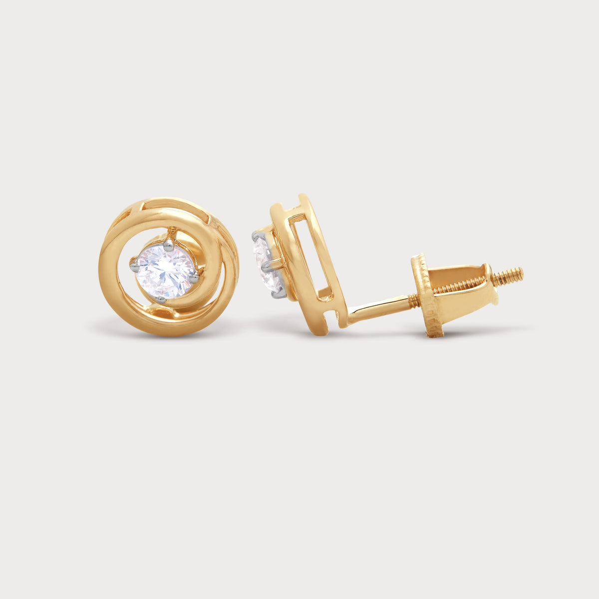 Moon Ring Diamond Studs