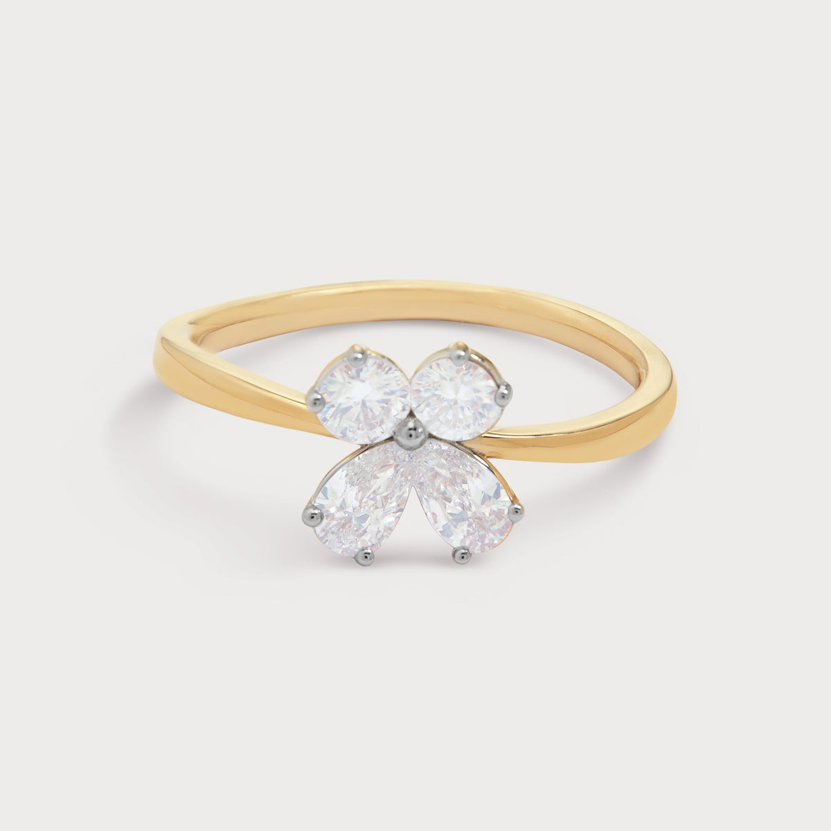Cloverleaf Diamond Ring
