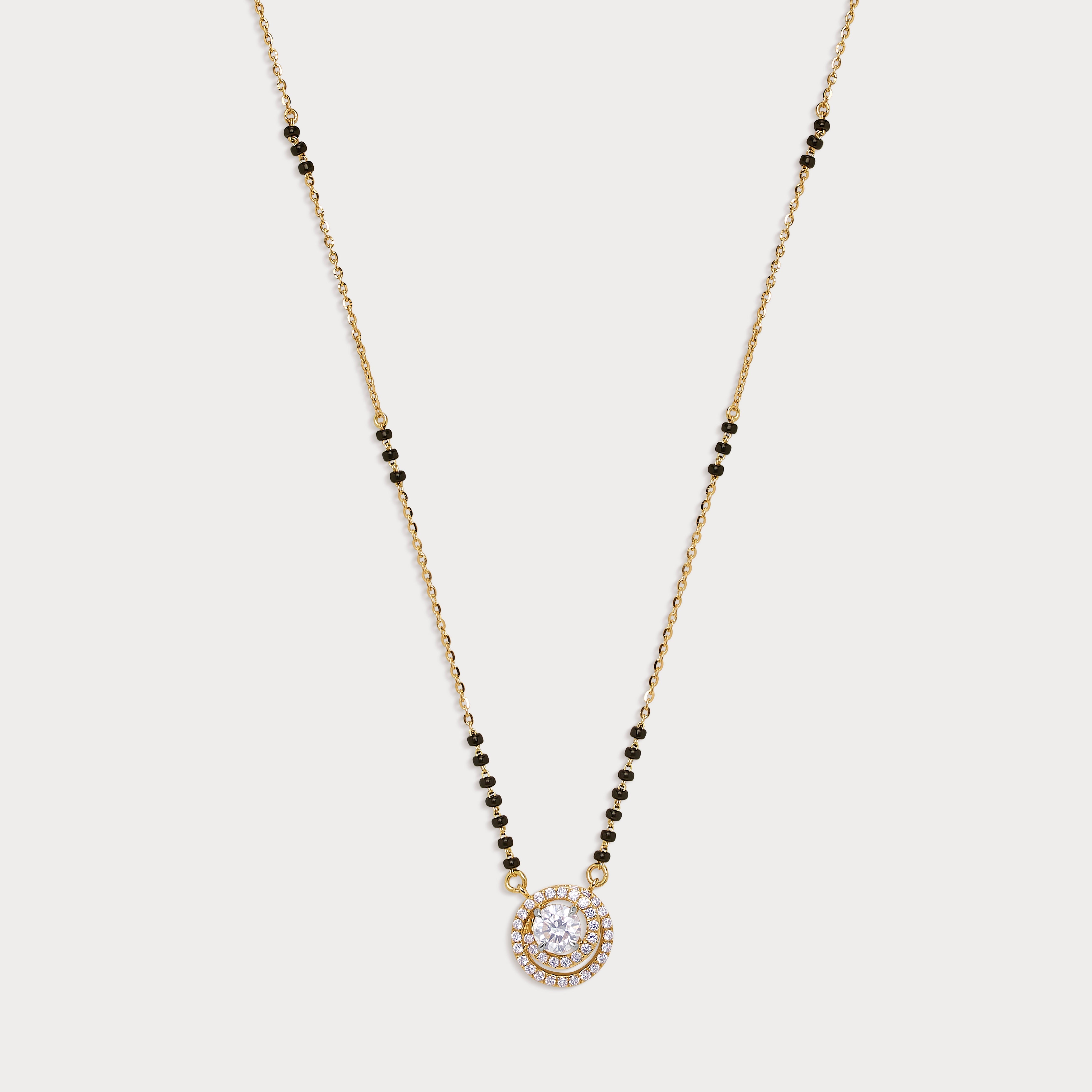 Radiant Halo Diamond Mangalsutra
