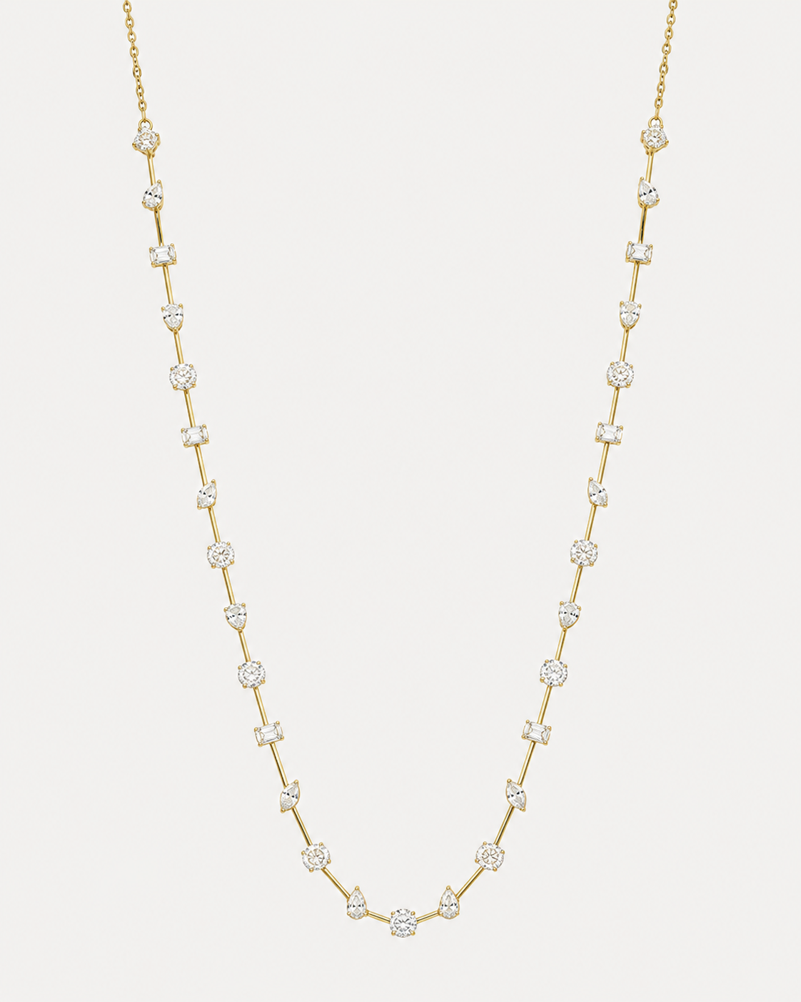 Fulgor Station Diamond Necklace