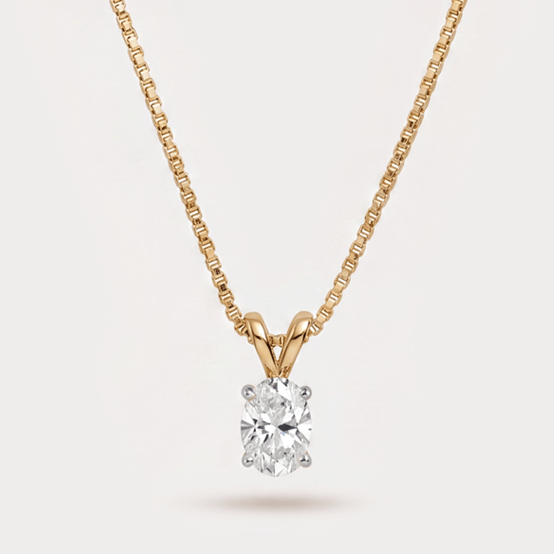 Allure Solitaire Diamond Pendant Chain