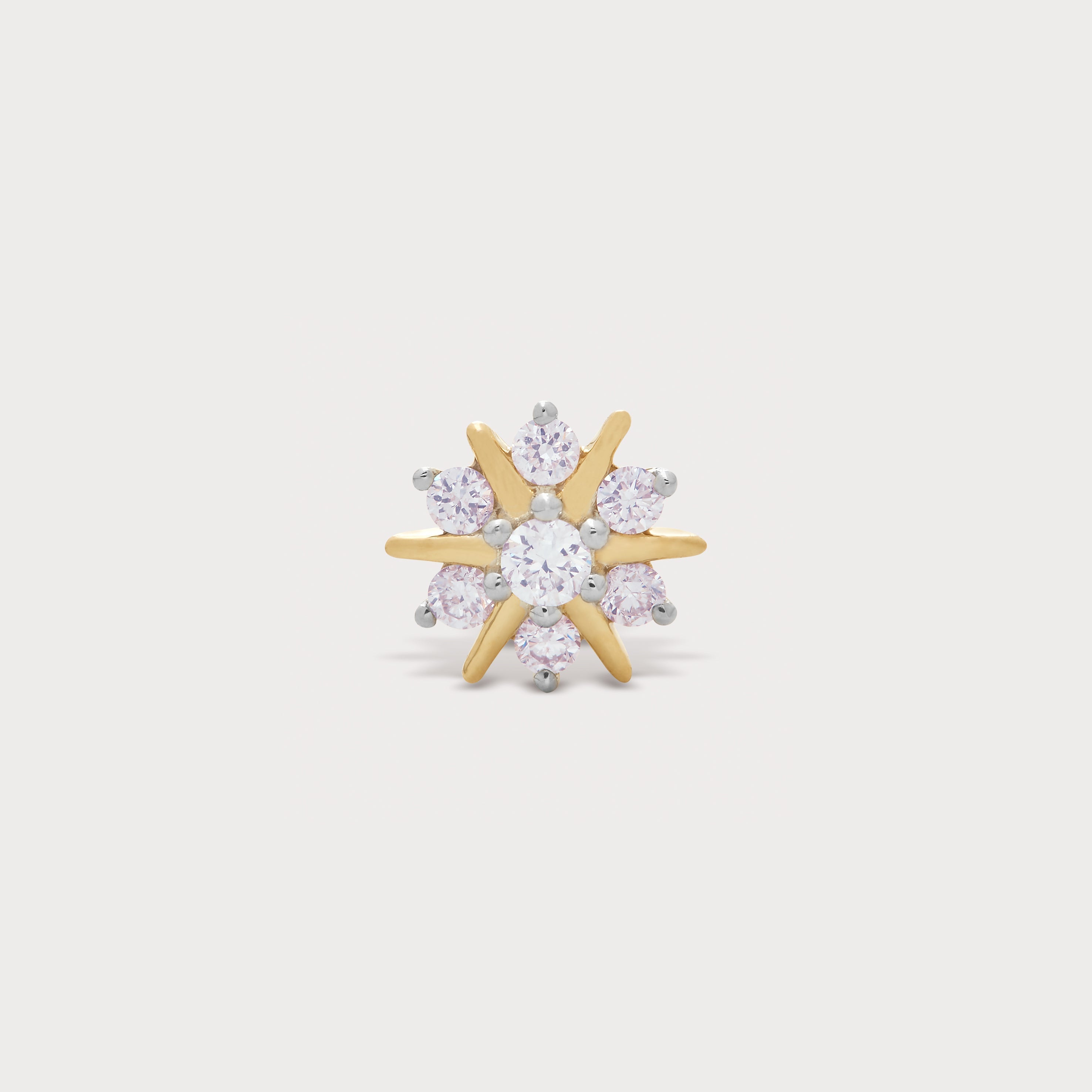 Frostflake Diamond Nose Pin