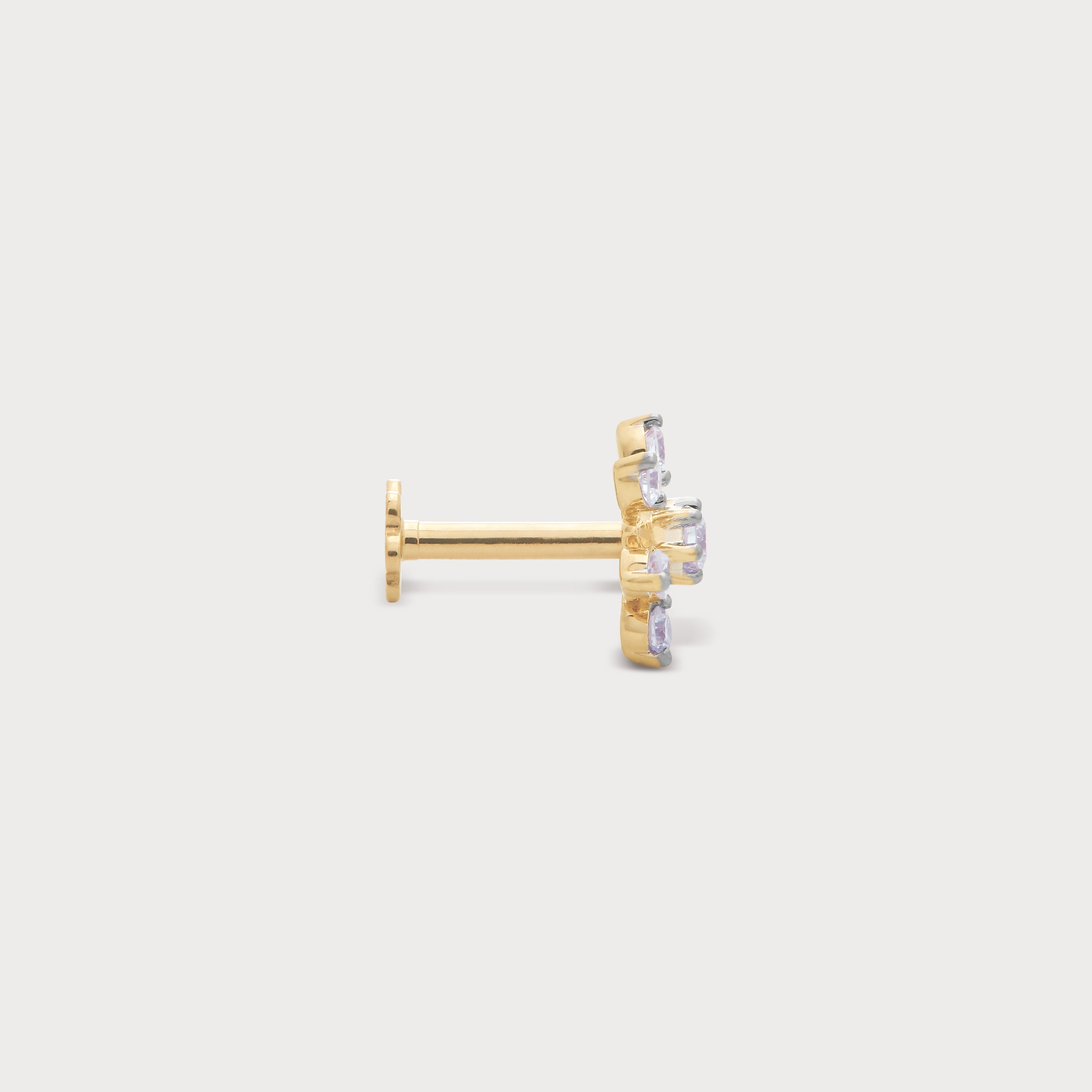 Stellar Cluster Diamond Nose Pin