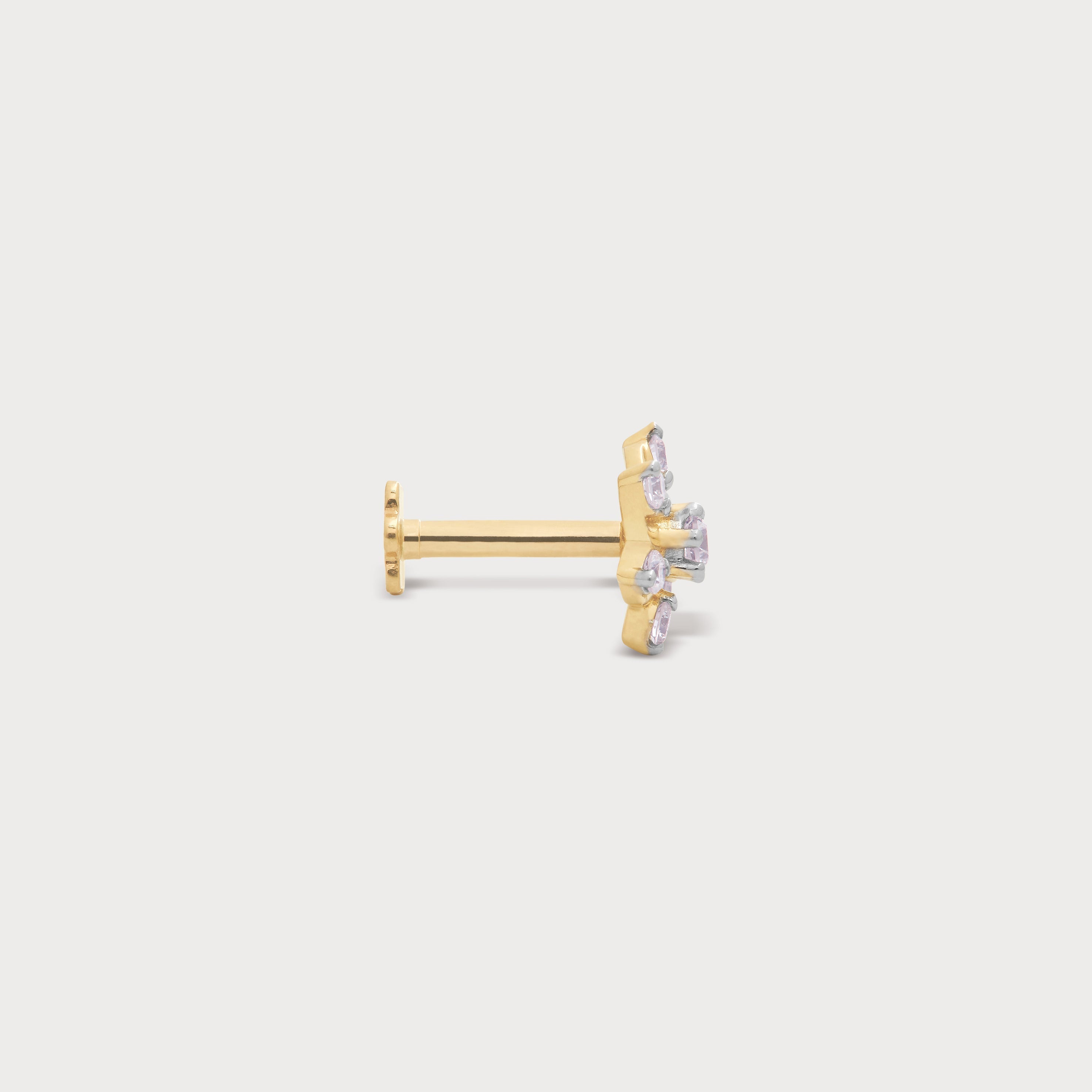 Swish Diamond Nose Pin