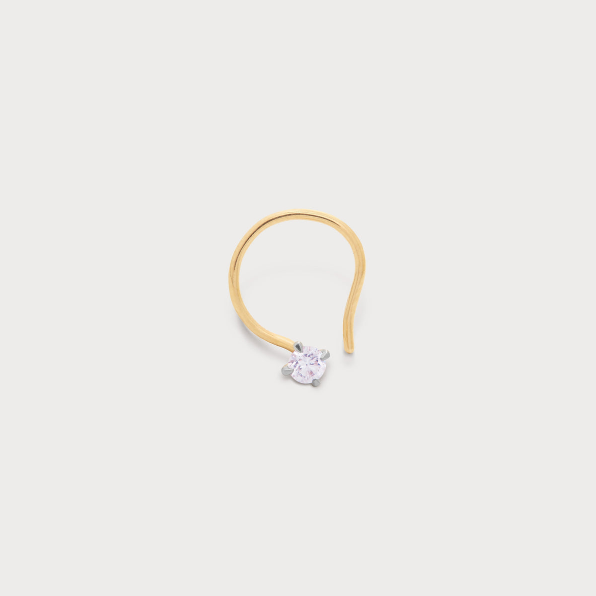 Solitary Spark Diamond Nose Pin