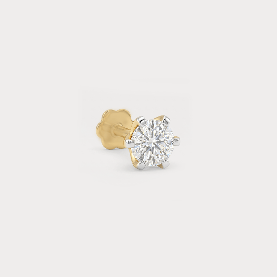 Pearl Diamond Nose Pin