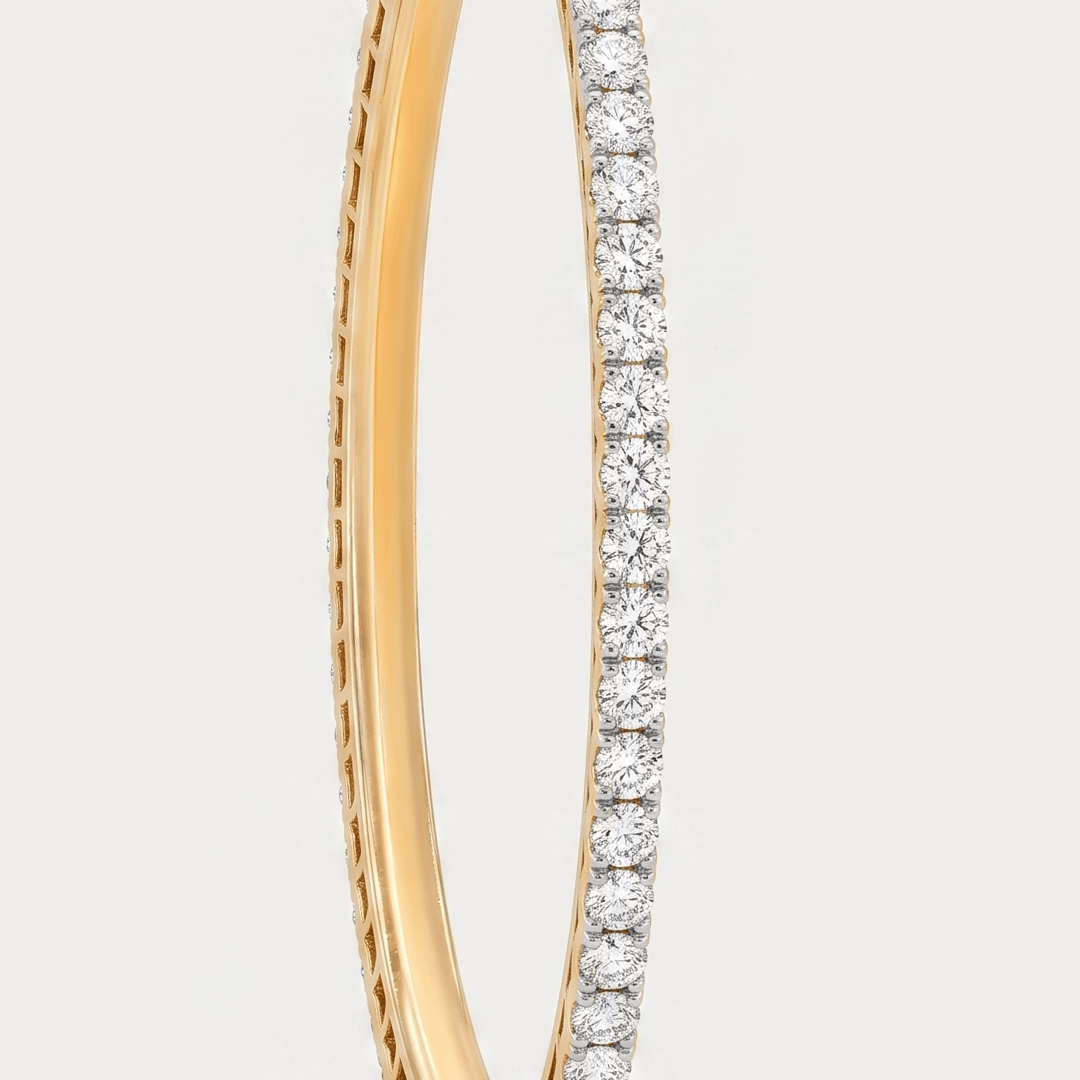 Verdant Grace Eternity Diamond Bangle